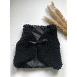 Gilet teddy zwart